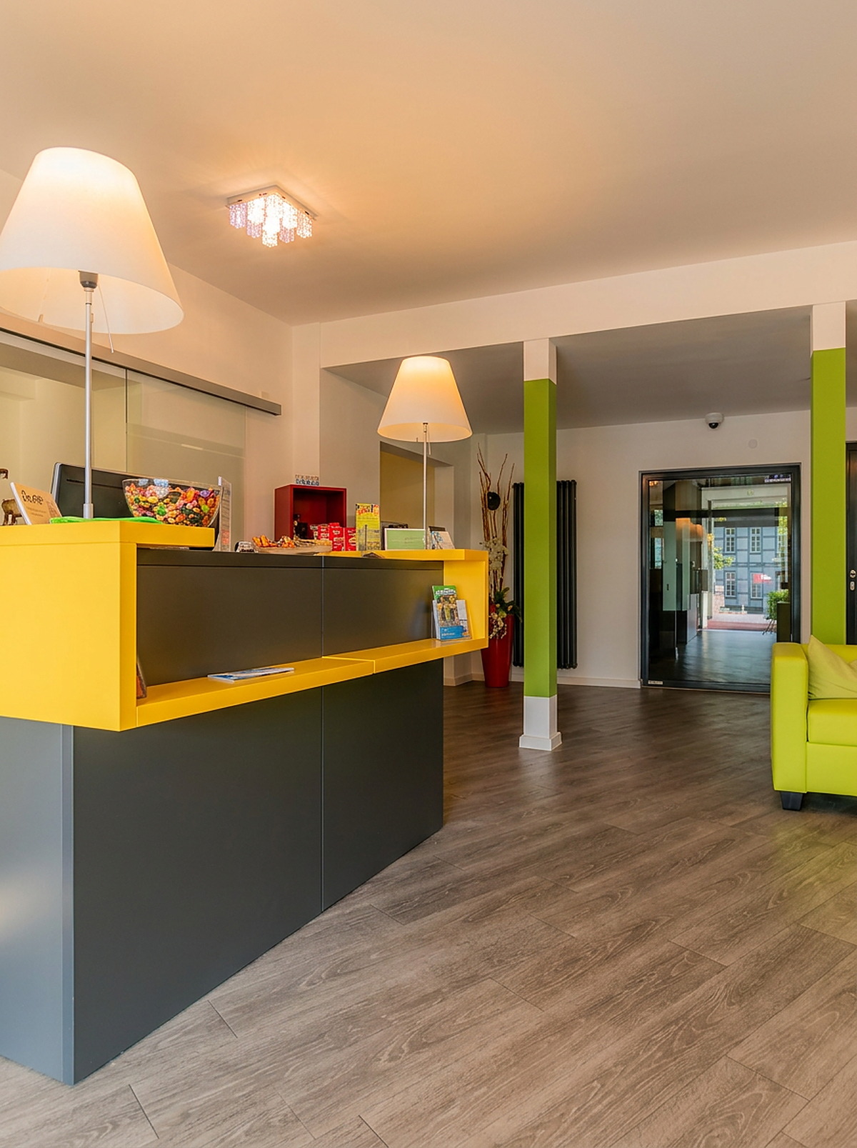 Empfangsbereich des Parkhotel Bad Rehburg