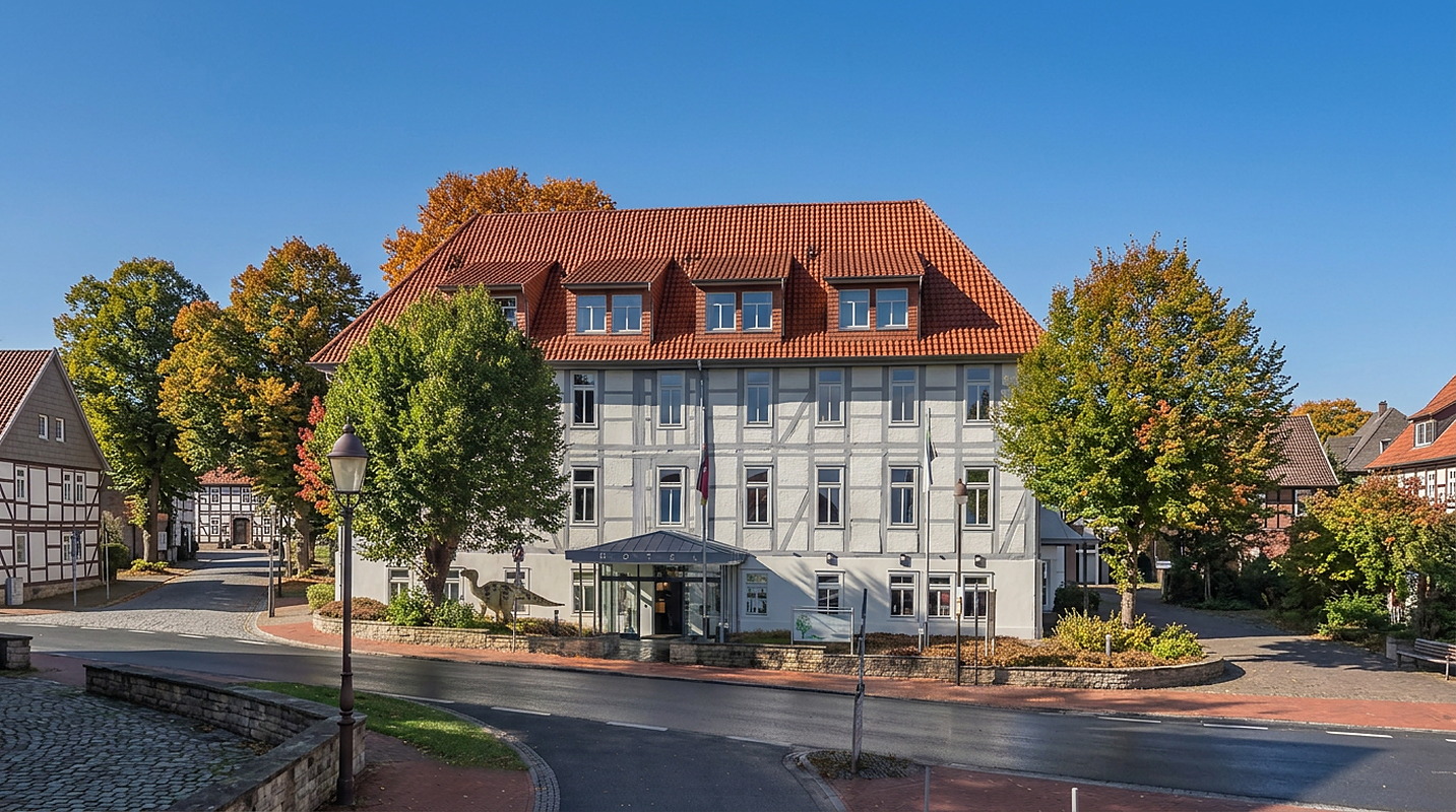 Außenansicht des Parkhotel Bad Rehburg